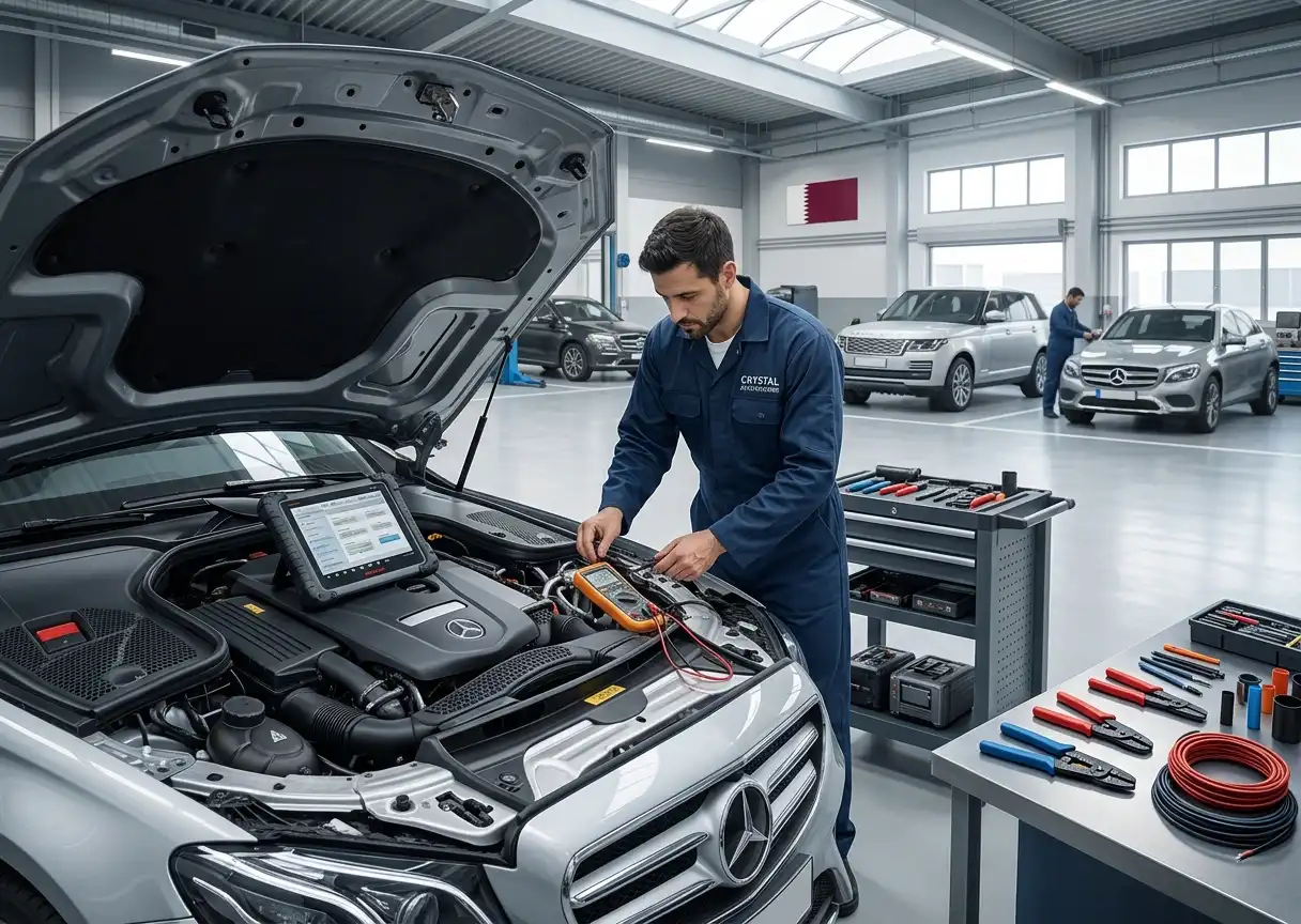 Professional auto electrical diagnosis and vehicle repair service in Qatar