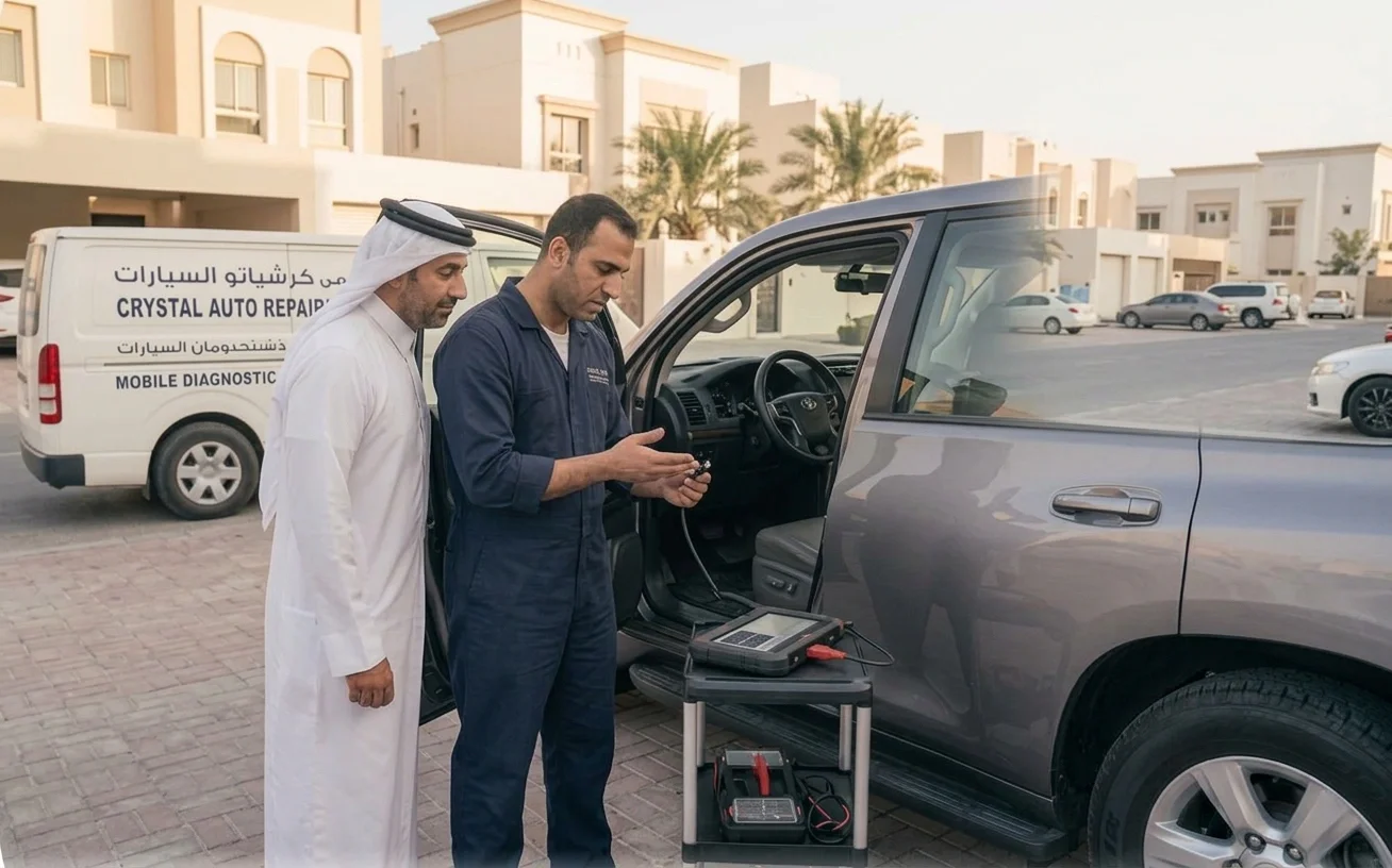 On-site mobile car diagnostics service in Qatar for vehicle fault checking