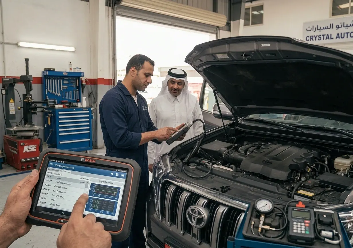 Expert vehicle diagnostic inspection service for accurate car computer check in Qatar
