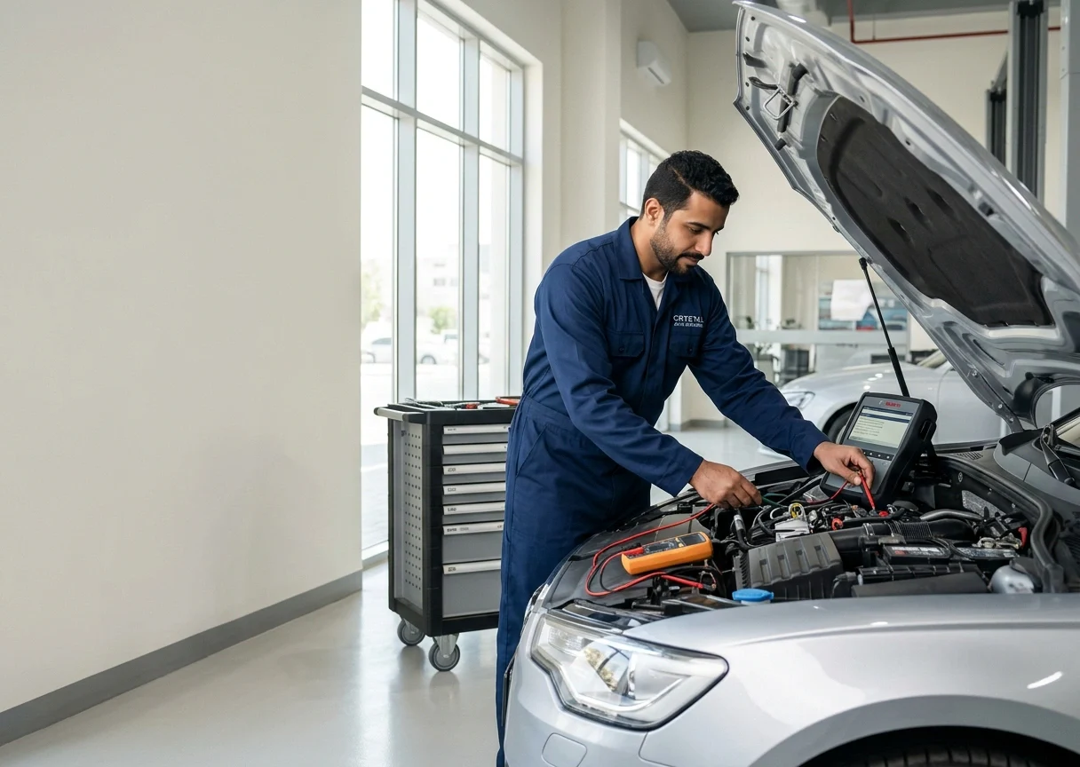 Mobile car electrical repair and battery troubleshooting service in Qatar